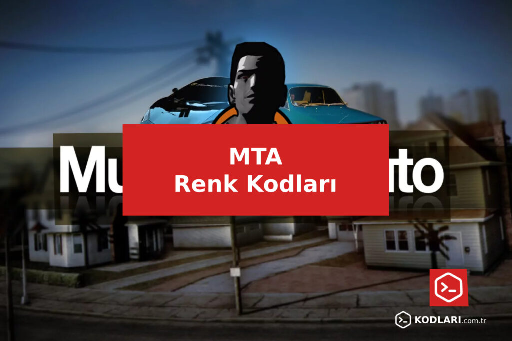 MTA Renk Kodları